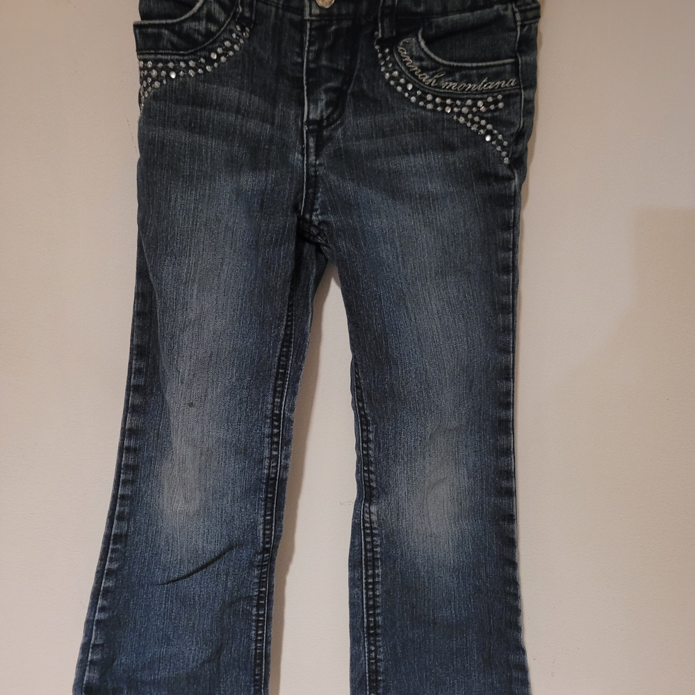 Disney Dark Blue Kids Flare Jeans with Studded Details